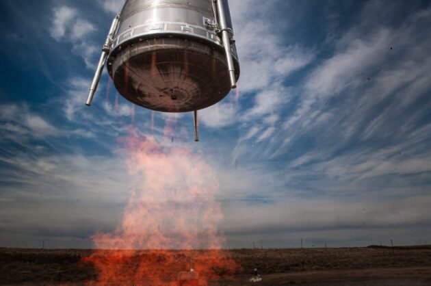 Stoke el cohete espacial "brincar" prueba